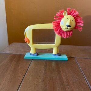 Yellow Lion Photo Frame with Red Mane